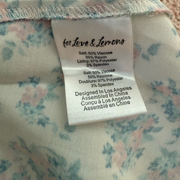 For Love & Lemons Floral Mini  Dress - Picture 8 of 8